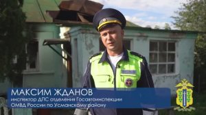 В Липецкой области автоинспекторы спасли из горящего дома мужчину, который находился без сознания