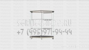 Шестиугольный стеклянный прилавок