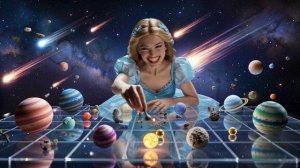 Астрономические шахматы. Видеоиллюстрация  к игре, которую мы придумали с дочкой.