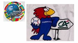 France - Champion du Monde avec Footix et Credit Agricole