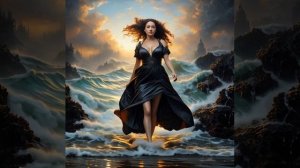 Море, шторм и облака. Прогулка.