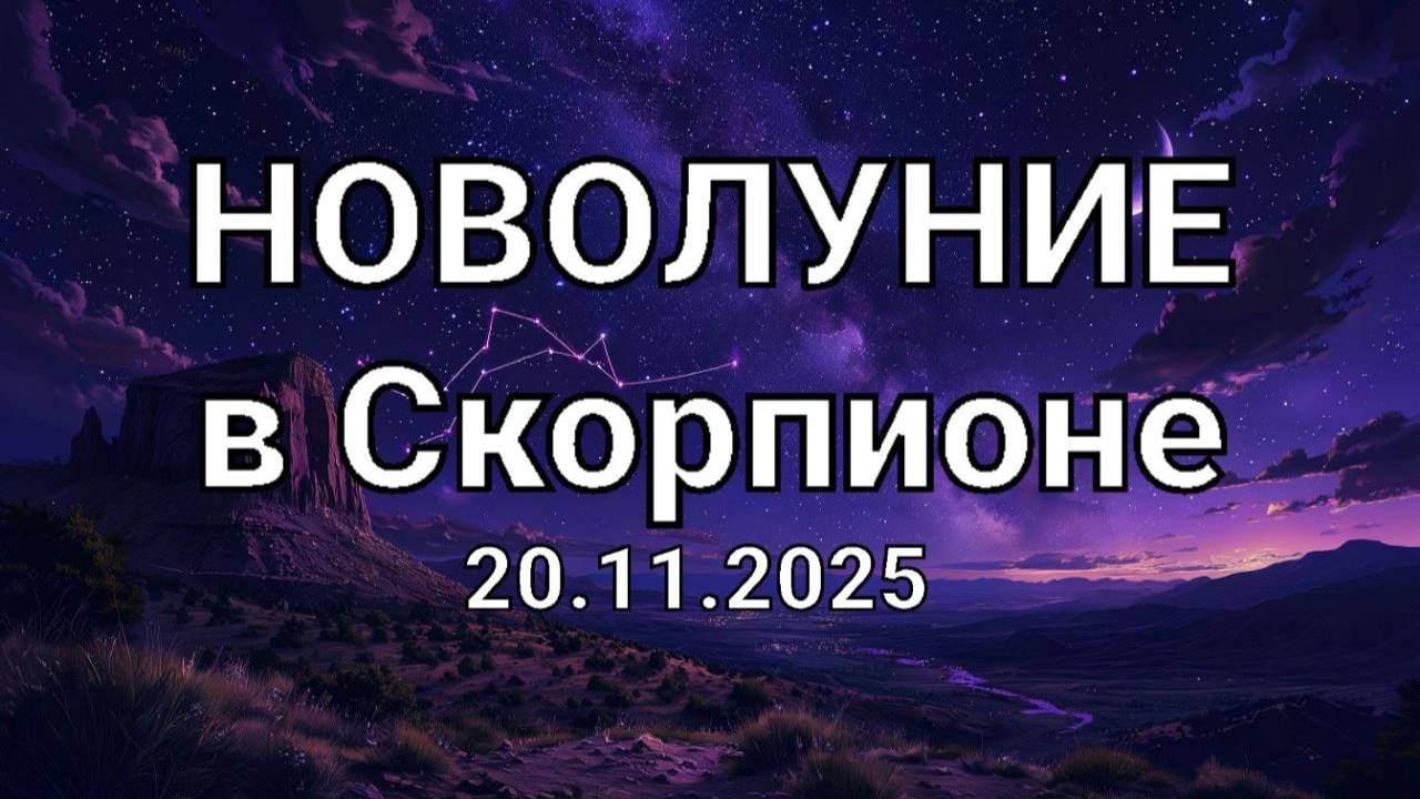 Новолуние в Скорпионе. Общий астропрогноз смотреть онлайн