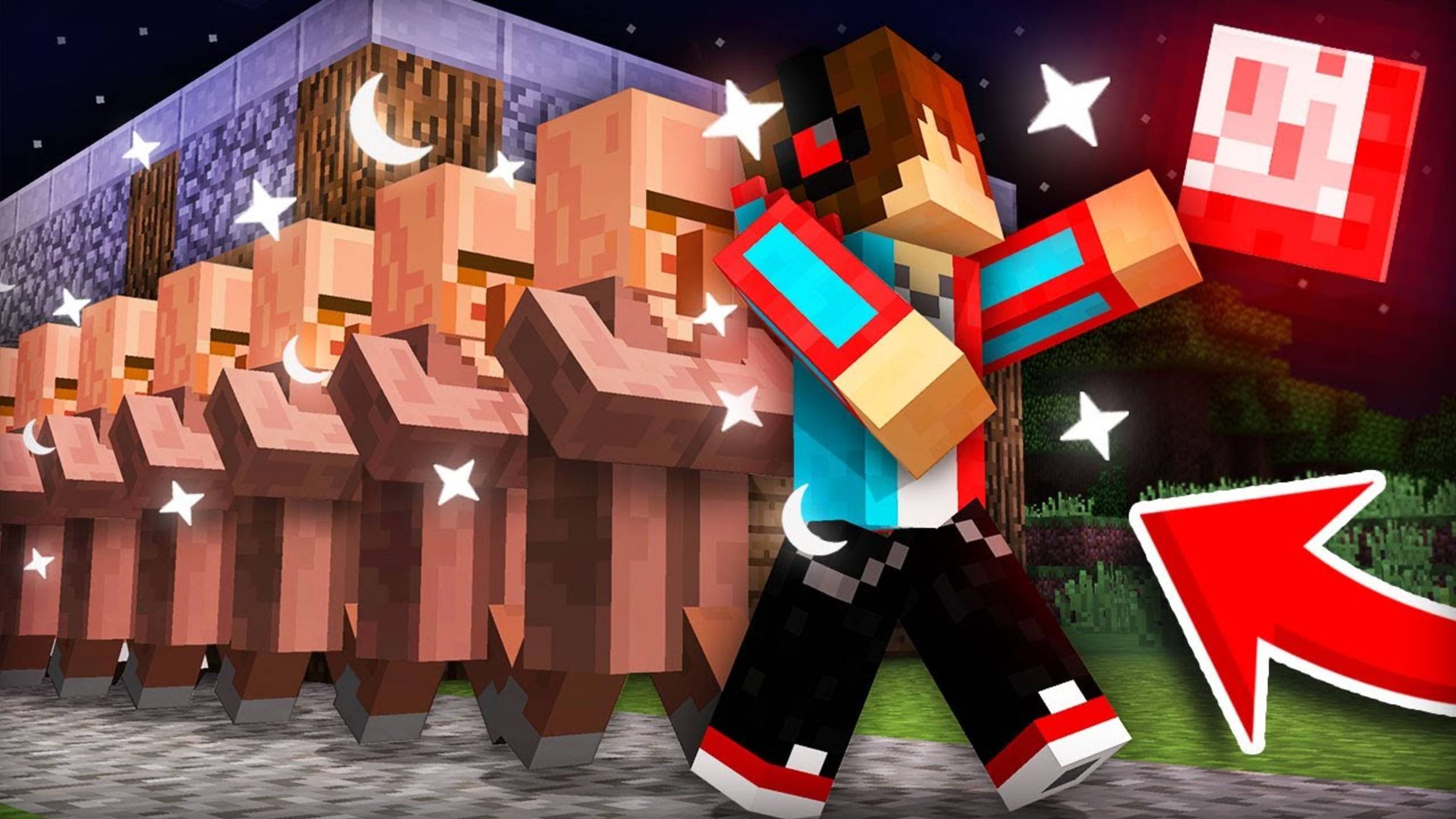 МЫ ВСЕЙ ДЕРЕВНЕЙ СТАЛИ ЛУНАТИКАМИ В МАЙНКРАФТ | Компот |Minecraft