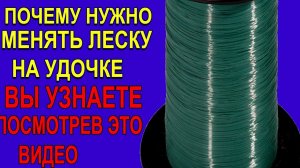 Почему Нужно Менять Леску на Удочке и что Будет Если не Менять!