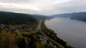 Смотровая площадка Царь-рыба, река Енисей сентябрь 2025г.