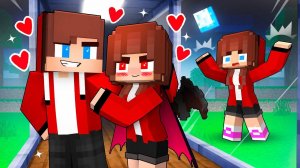 Джей Джей, украденный ДЕВУШКОЙ-вампиром - Майнкрафт анимация