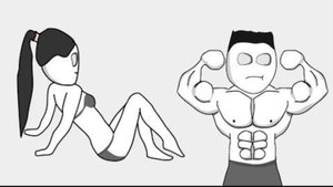 ЗАРИСОВАЛСЯ  ПЕРЕД ДЕВУШКОЙ (АНИМАЦИЯ)