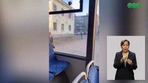 Уфимец  разгромил окна и двери в автобусе Башаштотранс