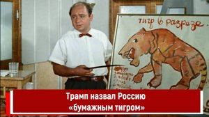 Трамп назвал Россию «бумажным тигром»
