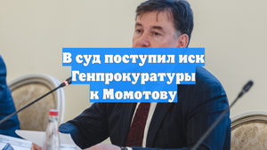 В суд поступил иск Генпрокуратуры к Момотову