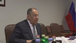 С.Лавров и Ю.Бланар, Нью-Йорк, 24 сентября 2025 года