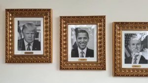 Трамп заменил портрет Бидона на президентской аллее славы на фото устройства, подписывающего за него