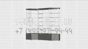 Стеклянные витрины вместе со светодиодной подсветкой