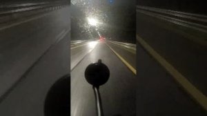 Ночная поездка в Питер. Дождик.