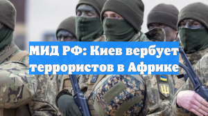 МИД РФ: Киев вербует террористов в Африке
