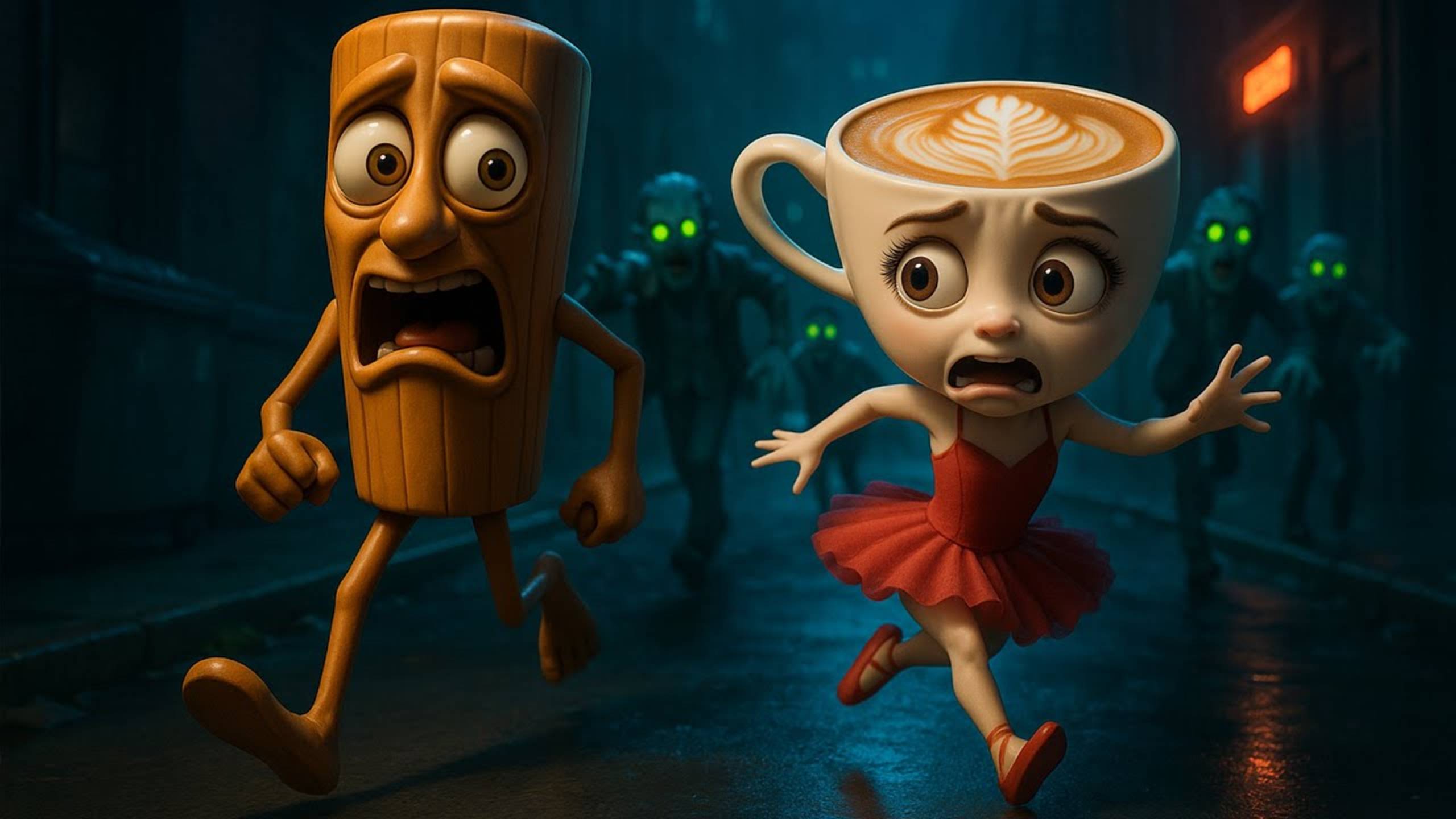 BRAINROT - Мультик про Балерина Капучино и зомби ✅ Брейнрот - итальянские мемы смотреть онлайн