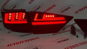 Стопы на Lexus ES250 (2013-2017 гг) в стиле LS (Дымчатые)