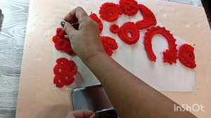 Сборка ирландского кружева. Рукав