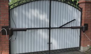 Автоматические ворота своими руками из домкратов.