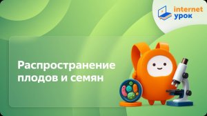 Распространение плодов и семян. Видеоурок по биологии 6 класс