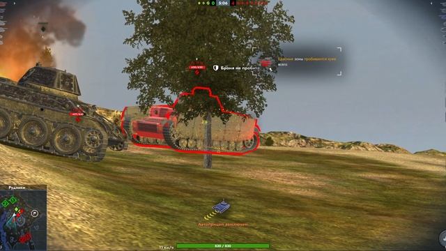Играю в Tanks Blitz - Бой на советском ТТ 5 уровня КВ-1 - Обидное поражение