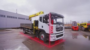 Бортовой автомобиль DONGFENG С180 с КМУ HYVA