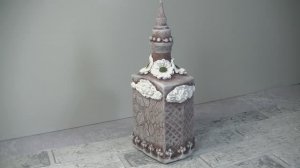 Как красиво украсить стеклянную бутылку пошаговый мастер-класс .