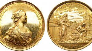 Аукцион 46. Лот 369 - Медаль 1763 года. В память учреждения Воспитательного дома в Москве. Золото