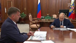 Владимир Путин провел рабочую встречу с губернатором Запорожской области Евгением Балицким