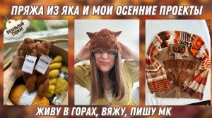 Пряжа из пуха яка и мои осенние проекты
