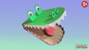 Зубастый Друг: Крокодил из Цветной Бумаги! 🐊 Создаем вместе с Калякой-Малякой!
