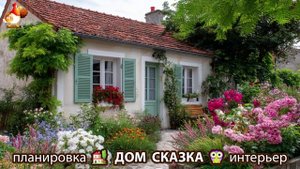 Сказочный дом мечты – 3D идея для вдохновения с планировкой и интерьером 🏡🏚️🏠 вариант (385)