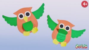 Милые Совушки: Волшебные Открытки из Цветного Картона! 🦉💌 Создаем вместе с Калякой-Малякой!