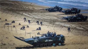 Китай. Город Циндао. Броня китайской морской пехоты.