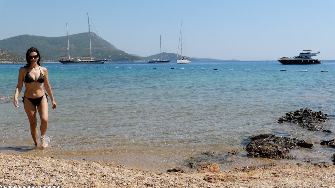 Эгейское море. Пляж Kempinski. Бодрум. Турция. Сентябрь 2025.