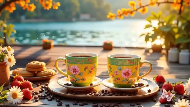 Positive Morning Spring Jazz - Upbeat Your Moods with Jazz Cafe Music & Happy Bossa Nova Piano