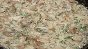 Жульен в блинных мешочках