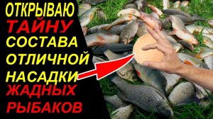 СОСТАВ ЭТОЙ УЛОВИСТОЙ НАСАДКИ ВАМ НЕ РАССКАЖУТ ЖАДНЫЕ РЫБАКИ! ОТКРЫВАЮ ВАМ ТАЙНУ НАЖИВКИ! #рыбалка