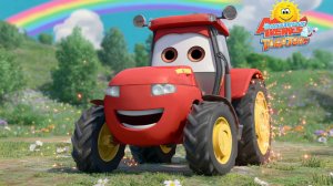 ТРАКТОР ЕДЕ НА ФЕРМУ И ПОЕТ  ПЕСНИ И МУЛЬТФИЛЬМЫ ДЛЯ ДЕТЕЙ