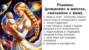 Родины. (рождение и многое, связанное с ним).