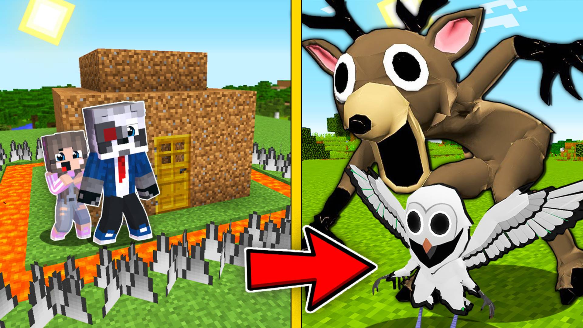 ОЛЕНЬ 99 НОЧЕЙ В ЛЕСУ ПРОТИВ САМЫЙ ЗАЩИЩЕННЫЙ ДОМ в МАЙНКРАФТ НУБ И ПРО РОБЛОКС MINECRAFT ФИЛЬМ смотреть онлайн