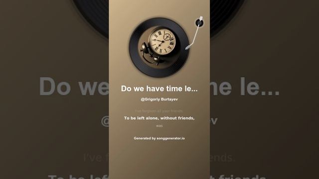 Do we have time left for love?