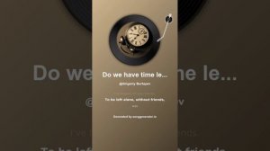 Do we have time left for love?