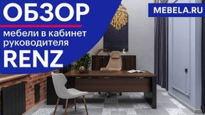 Обзор мебели в кабинет руководителя Ren - ДАР МЕБЕЛЬ - Офисная мебель - Мебель для офиса