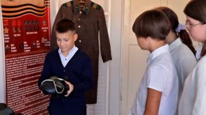 Экспозиция школьного музея, посвящённая СВО