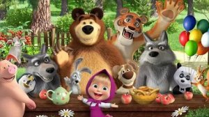 МАША И МЕДВЕДЬ. ИГРА . СОБИРАЕМ КАРТИНУ ИЗ ФИГУРОК