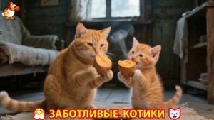 Заботливые котики спешат на помощь 😸😹😻 (358)