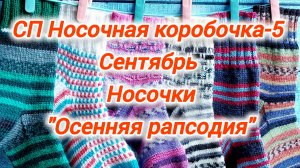 СП Носочная коробочка-5 С Еленой Велиной. Конкурс "Осенняя рапсодия" Сентябрь.