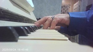 Пианино: русская народная "Во саду ли в огороде"