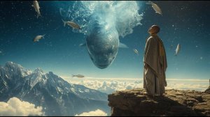 Sky-Ocean Monk 🌌 2-Hour Ethereal Ambience | Upside-Down Sea | Cosmic Fish | Futuristic Meditation